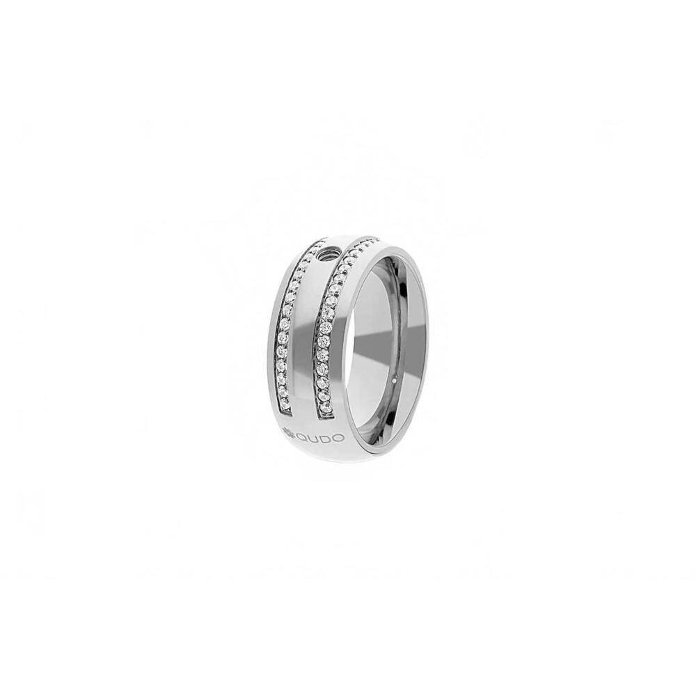 NEW QUDO women's lecce ring in silver